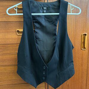 Mossimo black tuxedo vest